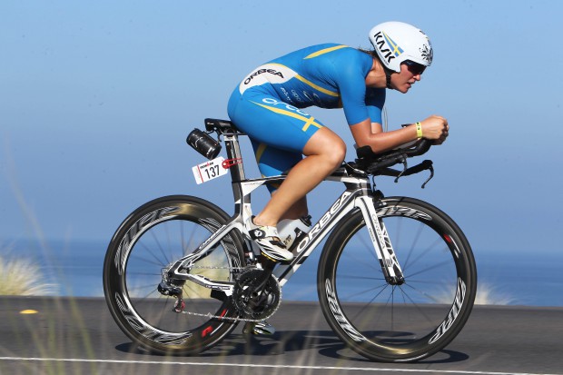 11th Asa LUNDSTROM (SWE) on the bike portion of the 2015 GoPro Ironman World Championship in Kailua-Kona,HI on October 10, 2015